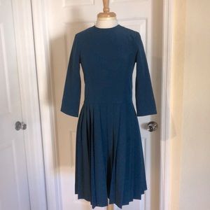 Three Bows Womens 3/4 Sleeves Pleated Dress Size 18 (XL)